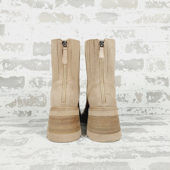 New Dolce Vita Martey H2O Taupe Suede Boots A633 - Picture 6 of 12